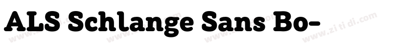 ALS Schlange Sans Bo字体转换